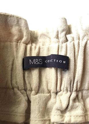 Лляні штани з високою посадкою від m&amp;s7 фото