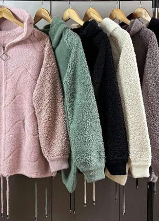 Пальто альпака короткое с капюшоном 🥰