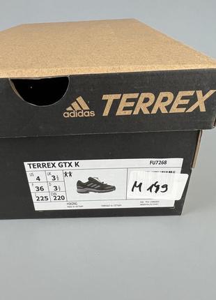 Треккинговые кроссовки на гортексе adidas terrex штаб-карандах k gore-tex7 фото