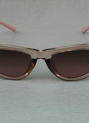 Jimmy choo очки женские солнцезащитные узкие кошечки в бежевой прозрачной оправе2 фото