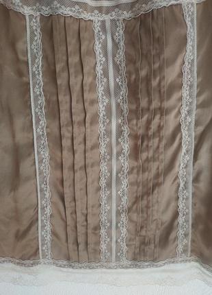 Шовкова блузка в білизняному стилі (шёлковая блузка в бельевом стиле)4 фото