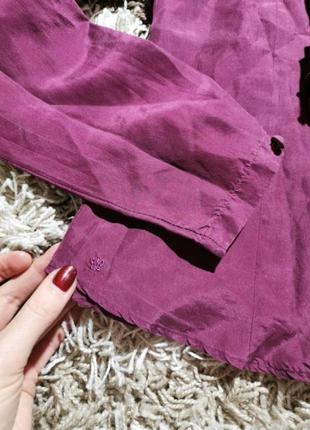 Блуза шовкова van laack бордо натуральний шовк7 фото