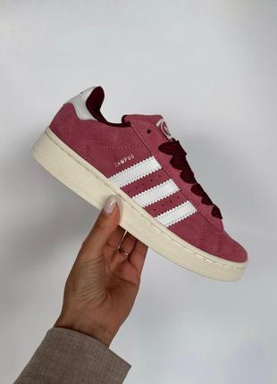 Женские кроссовки adidas campus 00s pink/white