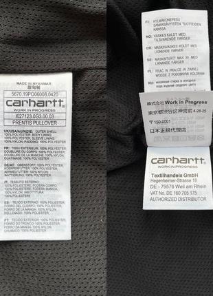 Куртка carhartt wip prentis jacket оригинал ветровка шерпа (columbia berghaus jack wolfskin og)10 фото