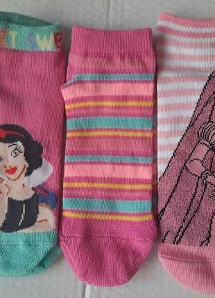 Носки disney принцессы набор 3 пары eur 31-36