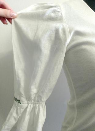 Вінтажна баварська австрійська блуза топ рукава ліхтарики вишивка2 фото