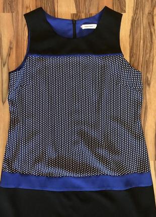 Casual шик - французское платье-футляр "hippocampe" сине-черное4 фото
