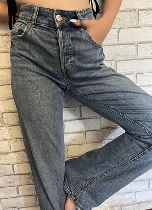 Джинсы h&m клеш, джинсы клеш, джинсы с широкой штаниной