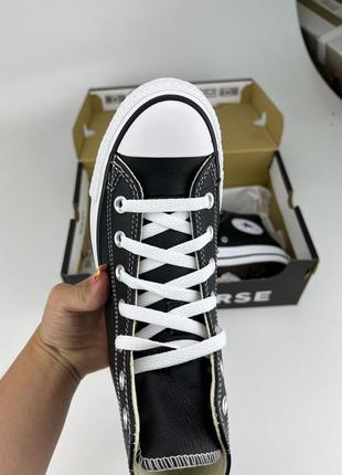 Кеди converse chuck taylor all star hi leather 132170c black3 фото