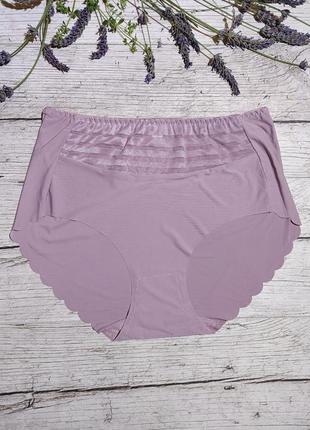 Трусики высокие из микрофибры бесшовные по низу 💐