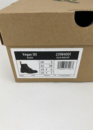 Черевики dr. martens 101 vegan black felix rub off 239840018 фото