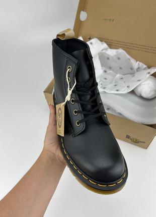 Черевики dr. martens 101 vegan black felix rub off 239840012 фото