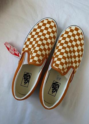 Vans checkerboard classic slip-on5 фото