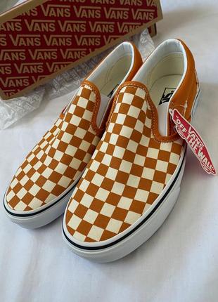 Vans checkerboard classic slip-on1 фото