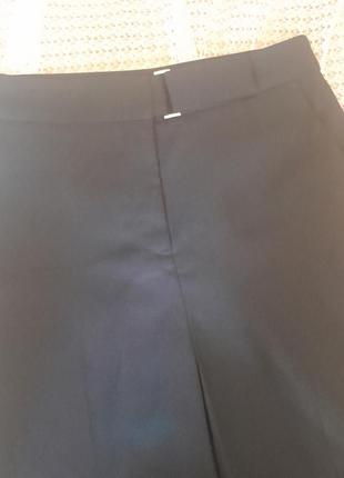 Стильные синие укороченные широкие брюки кюлоты f&amp;f6 фото