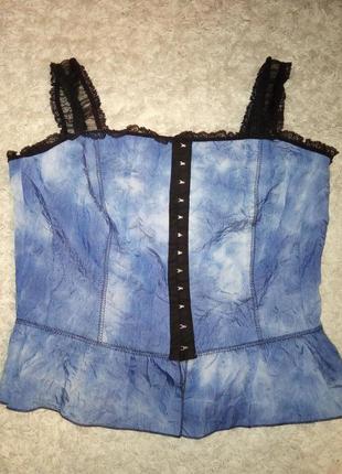 Майка корсет, жатка, варенка, лиоцелл, баска, секси, на бретелях, кружево, делаем талию