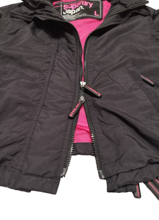 Женская демисезонная куртка/ветровка мультизип superdry japan multi zip black teal windcheater women’s jacket5 фото