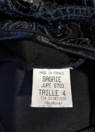 Женский костюм с мини юбкой черный sagaie  джонс оригинал6 фото