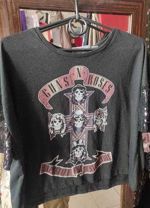 Лицензионная футболка рок группы guns n’ roses размер m