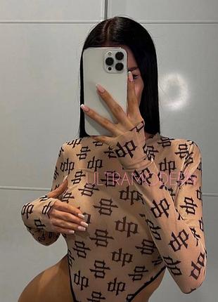 Стильный боди-сетка s, m, l