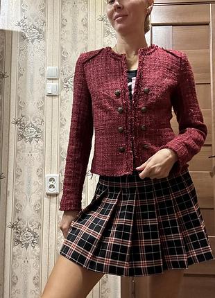 Твидовый пиджак с люрексом