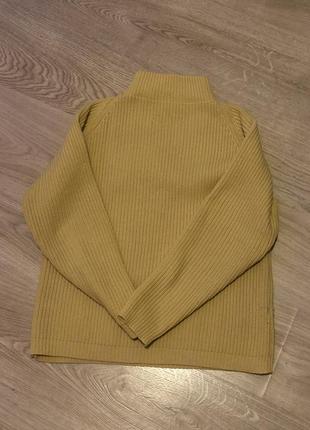 Желтый теплый свитер2 фото