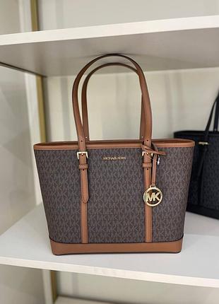 Сумка Michael kors сумка jet set travel small logo top-zip tote bag оригінал