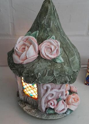 Ночник сказочный лампа-домик, авторский светильник2 фото