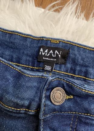 Мужские рваные джинсы стрейч зауженные7 фото