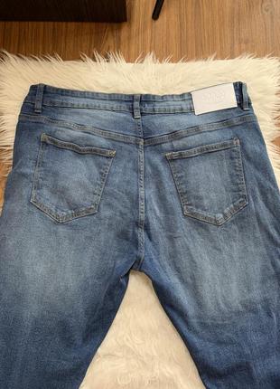 Мужские рваные джинсы стрейч зауженные9 фото