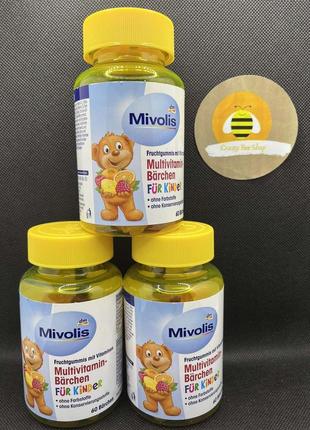 Мультивитамины для детей mivolis, multivitamin 60 шт2 фото