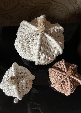 Декоративная тыква макраме для осеннего настроения.