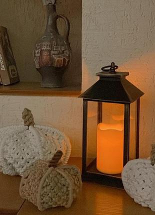 Декоративная тыква макраме для осеннего настроения.