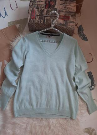 Кашемір мятний светр джемпер сocoa cashmere розмір l кашемір5 фото