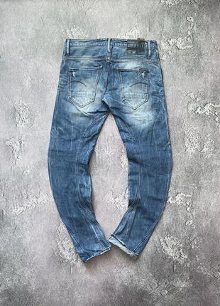 G star raw 33/34 arc 3d slim denim pant синие джинсы штаны брюки чиносы 3д джи стар рав