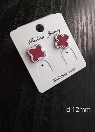 Сережки-цвяшки  stainlees steel