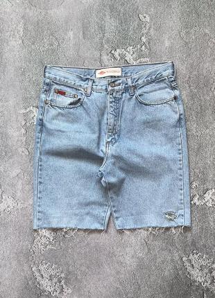 Lee cooper w34 denim shorts голубые джинсовые шорты светлые синие