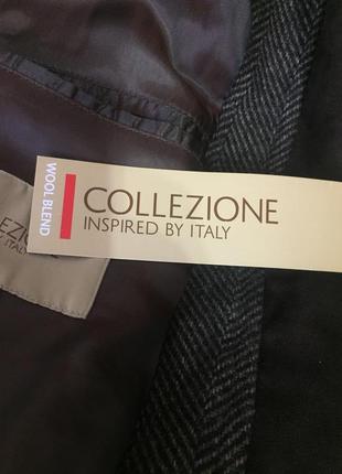 Шерстяное пальто в рубчик collezione 50 р. италия.8 фото
