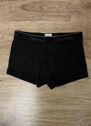 Классные, трусы боксерки, мужские, коттоновые, черного цвета, от дорогого бренда: calvin klein 👌1 фото