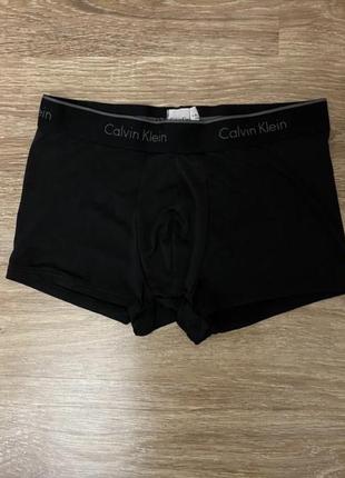 Классные, трусы боксерки, мужские, коттоновые, черного цвета, от дорогого бренда: calvin klein 👌2 фото