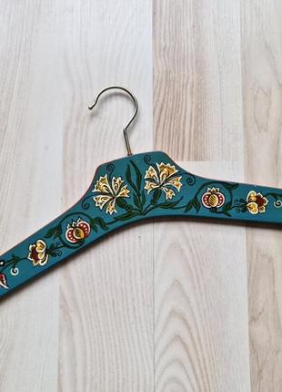 Деревянная вешалка вешалка винтажный деревянный тремпель расписан коллекционный...