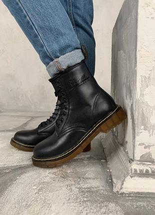 Dr.martens black classic ""хутро""