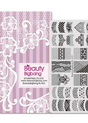 Пластина для стемпінгу beautybigbang xl-035