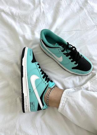 👟 кроссовки nike sb dunk low tiffany / наложка bs👟8 фото