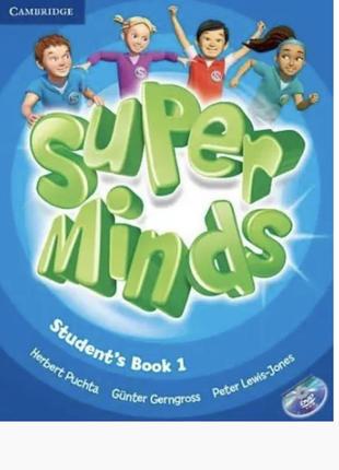 Учебник и тетрадь с английской super minds 1