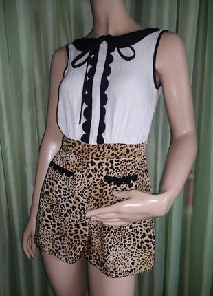 Комбинезон, песочник комби леопард+ белорный, "atmosphere"