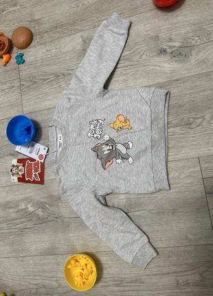Світшот светр tom&jerry 80 (9-12 місяців)7 фото