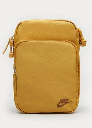 Nike heritage crossbody bag yellow 460456-725 сумка на плечо оригинал унисекс мессенджер