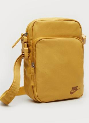 Nike heritage crossbody bag yellow 460456-725 сумка на плечо оригинал унисекс мессенджер