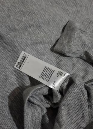 Гольф в рубчик, серая водолазка женская гольф женский базовый4 фото